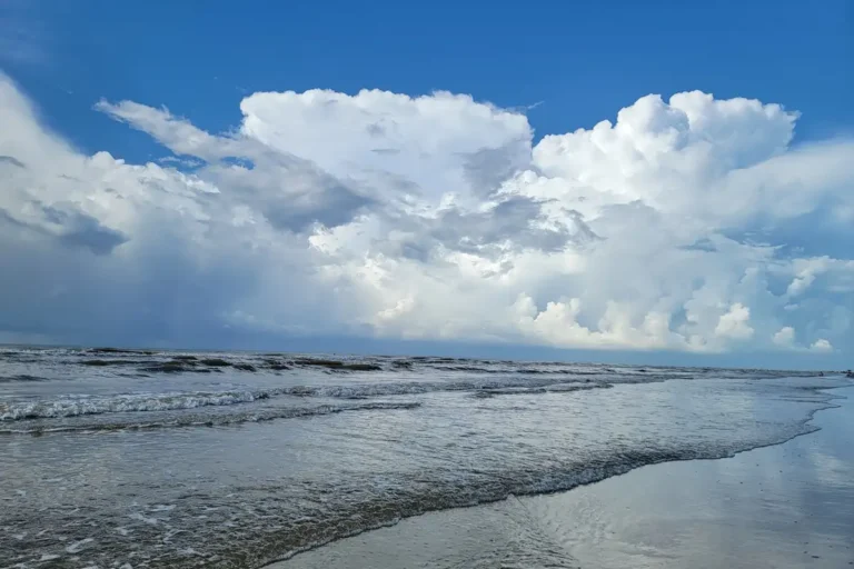 8th offshore workshop. Sea, beach and sky at the gulf coast.