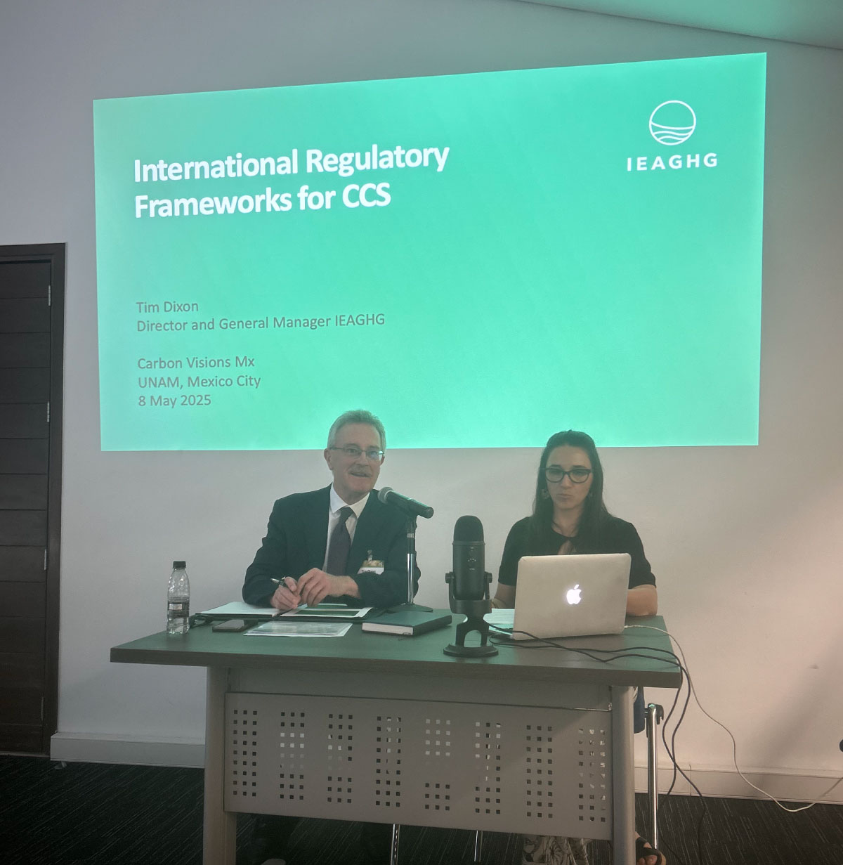 Tim Dixon presents at the CCUS in Mexico Conference 2025.