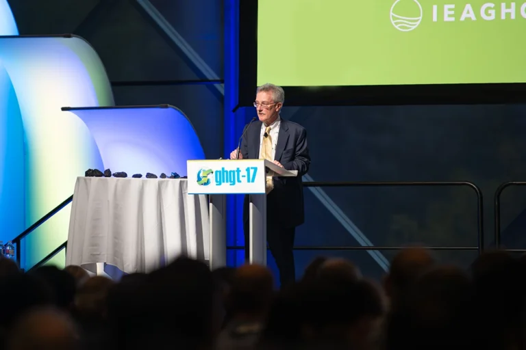 GHGT-17 Conference Main Plenary Session - Tim Dixon Presents on stage